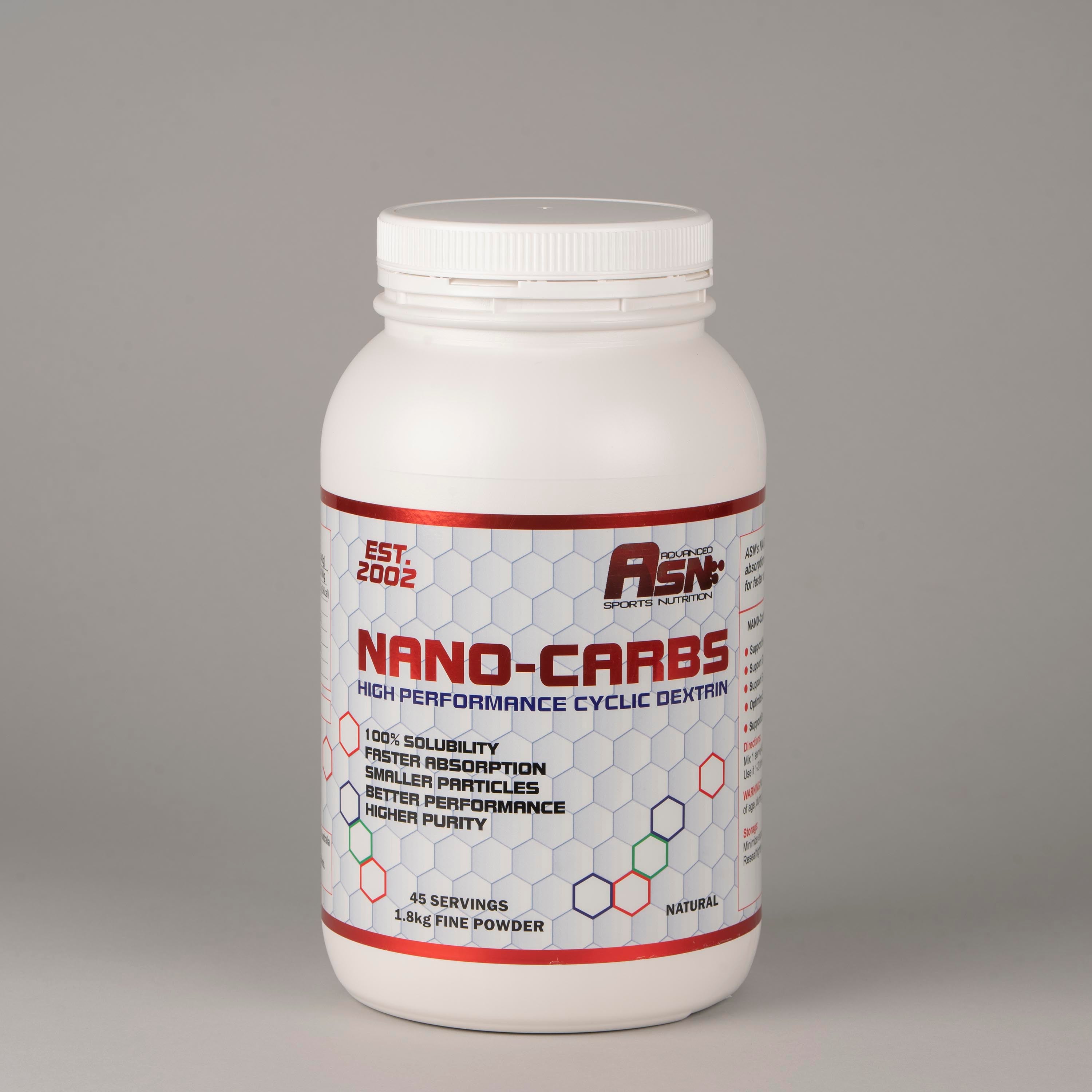 NANO CARBS High Performance Cyclic Dextrin – ASN Advanced Sports